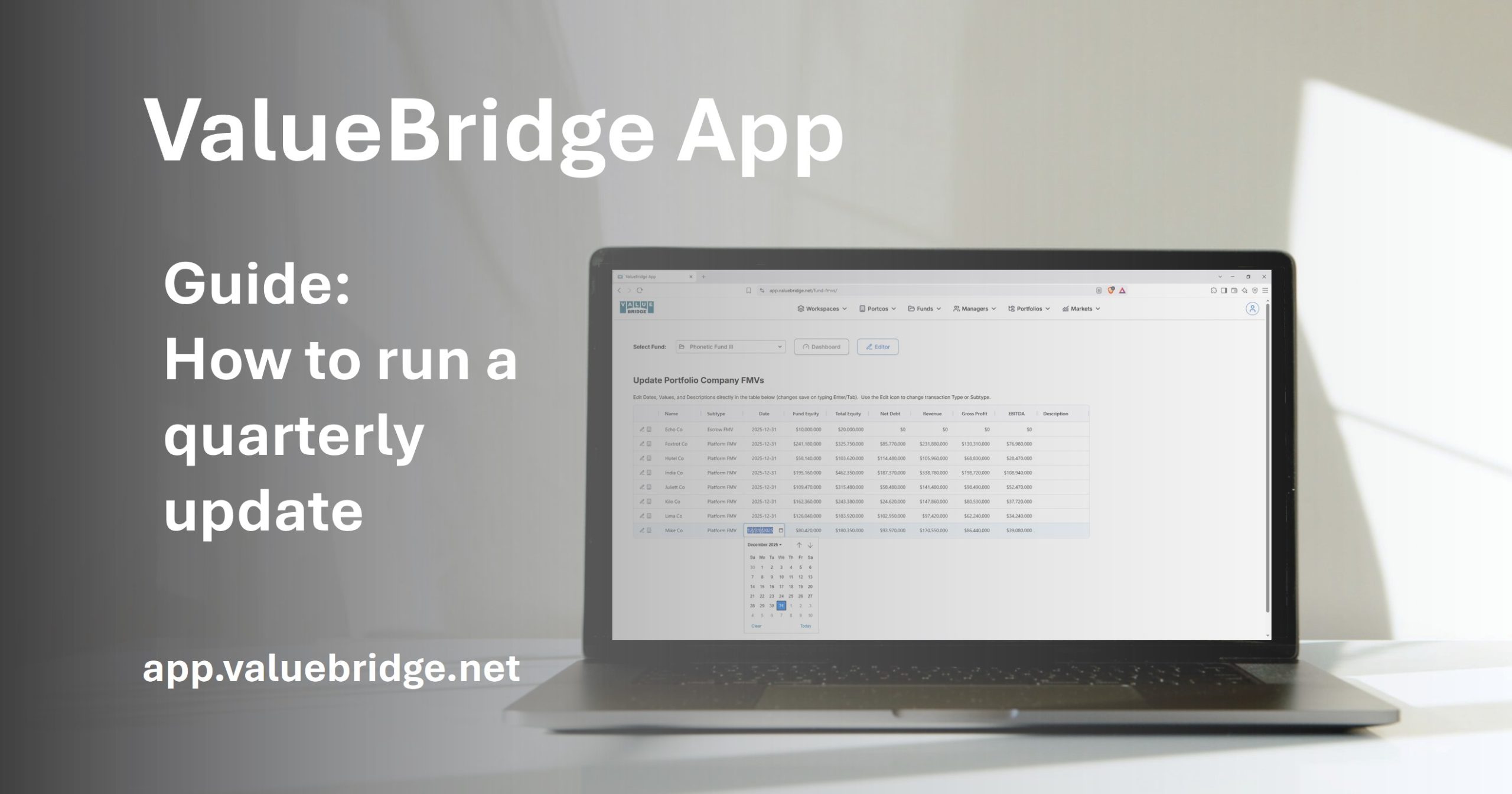 Fund Quarterly Update | ValueBridge App